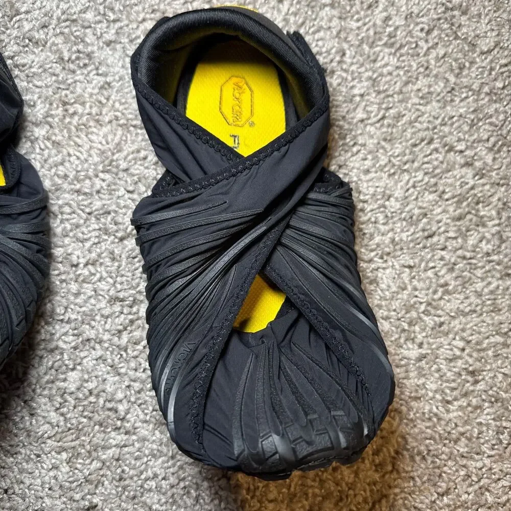 Vibram Furoshiki Wrapping Shoe Unisex 7.5-8 Medium Black EU40-41 Minimalist Yoga